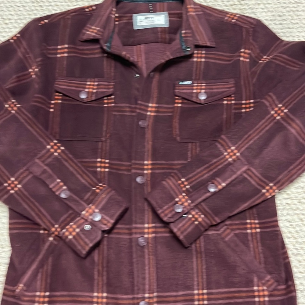 Jetty Mens Shirt Jac Fleece Large